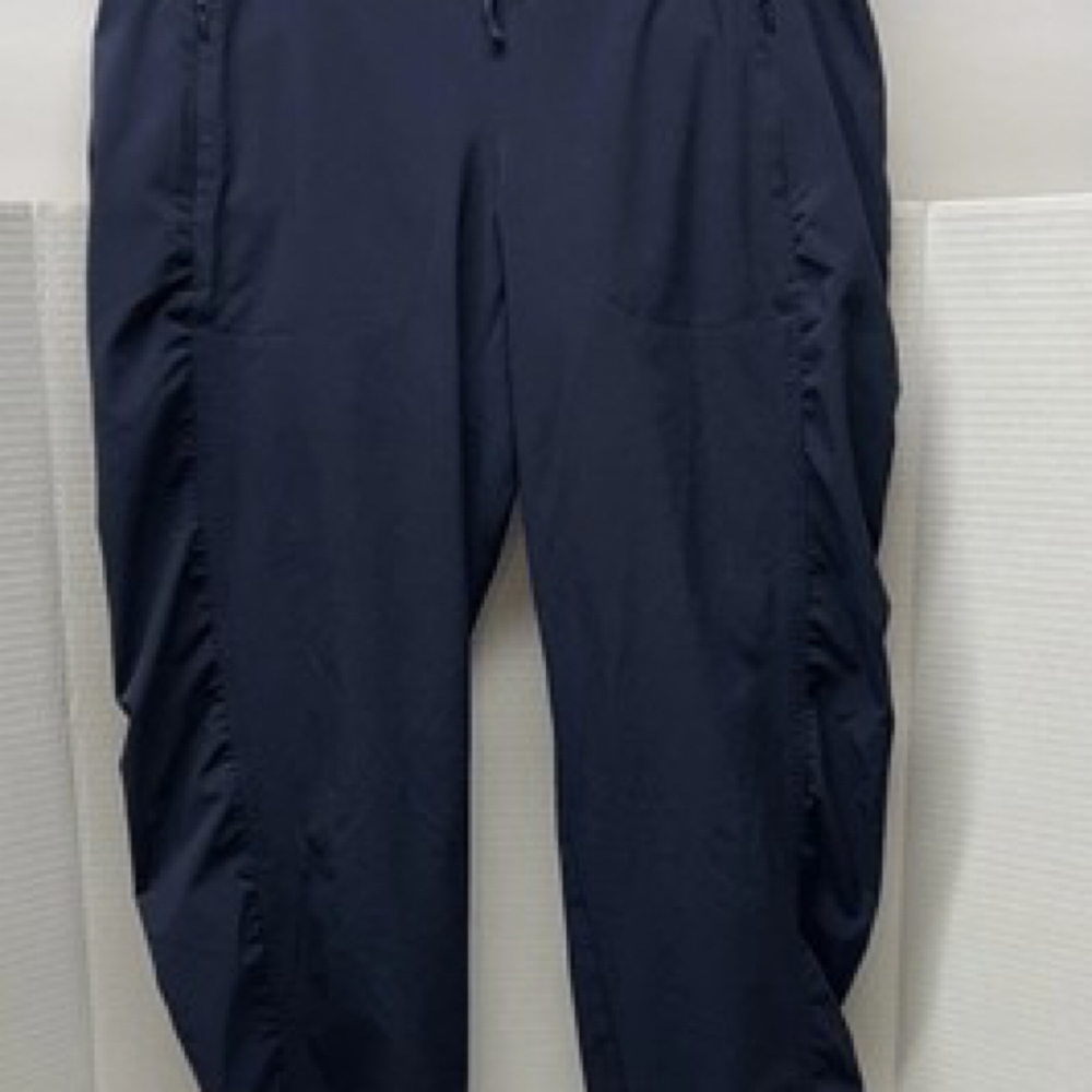 ATHLETA BALI BLUE ATHLETIC CINCH ANKLE JOGGERS PANTS Size 10